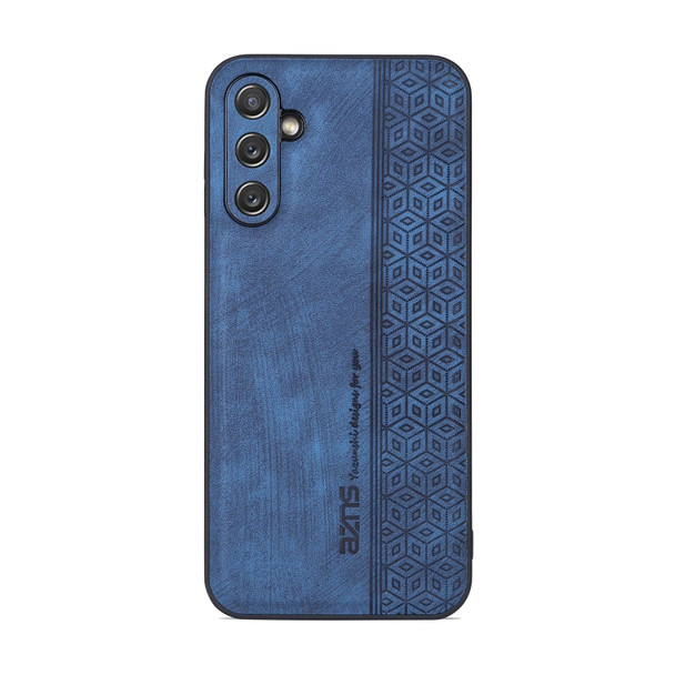 For Samsung Galaxy A14 5G AZNS 3D Embossed Skin Feel Phone Case(Sapphire Blue)