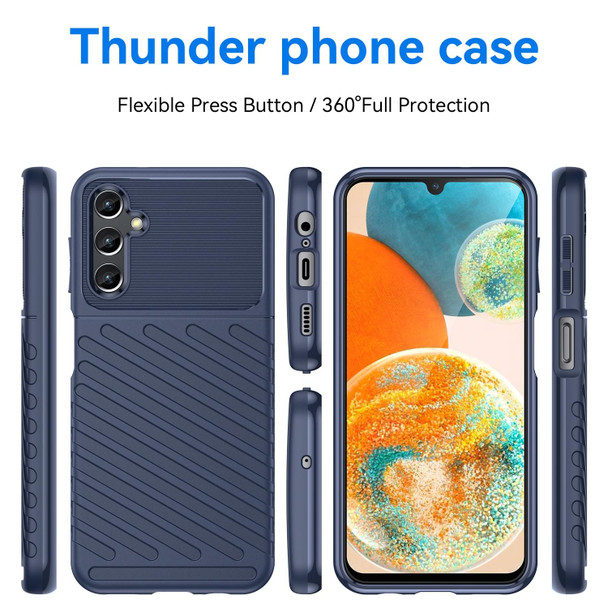 For Samsung Galaxy A14 4G Thunderbolt Shockproof TPU Phone Case(Blue)