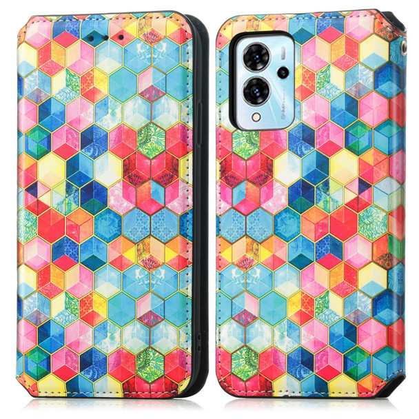 For ZTE Blade V40 Pro CaseNeo Colorful Magnetic Leather Phone Case(Magic Space)