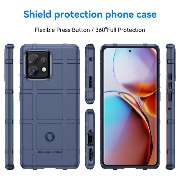 For Motorola Moto X40 Full Coverage Shockproof TPU Phone Case(Blue)