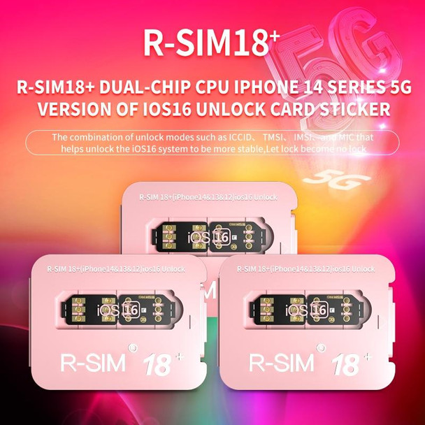 R-SIM 18+ Turns Locked Into Unlocked iOS16 System Universal 5G Unlocking Card