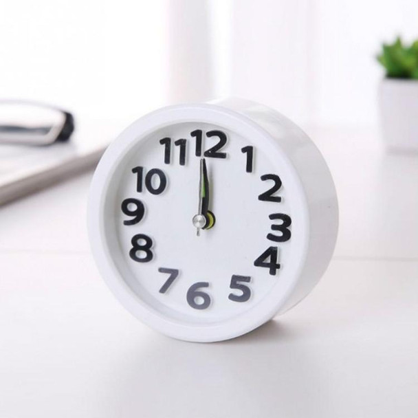 Creative Minimalist Mute Alarm Clock(Round White)