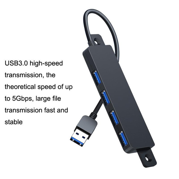 HS080-R USB3.0 60cm 4 Ports Collection High Speed HUB Extensors