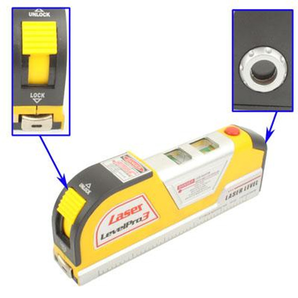 Laser Level with Tape Measure Pro 3 (250cm)