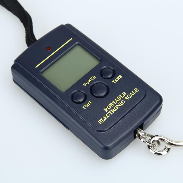 10g Mini Digital Fishing Scale Travel Weighting Steelyard Hanging Electronic Hook Scale Kitchen Weight Tool, Capacity:40kg without backlight