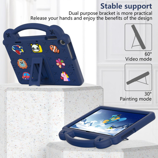 For Huawei MatePad T10S 10.1 / T10 9.7 Handle Kickstand Children EVA Shockproof Tablet Case(Navy Blue)