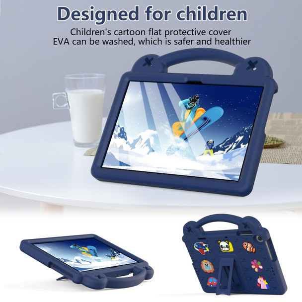 For Huawei MatePad T10S 10.1 / T10 9.7 Handle Kickstand Children EVA Shockproof Tablet Case(Navy Blue)