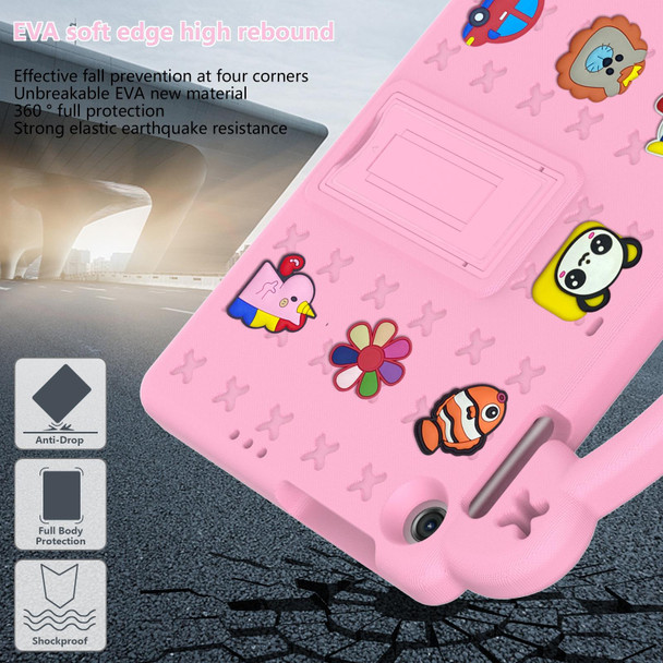 For Huawei MatePad T10S 10.1 / T10 9.7 Handle Kickstand Children EVA Shockproof Tablet Case(Pink)