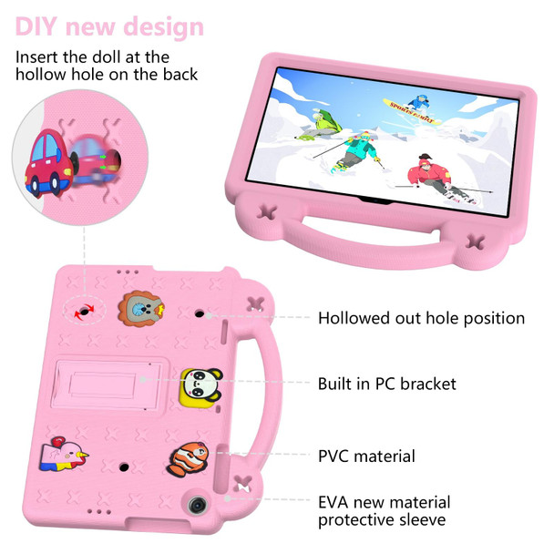 For Huawei MatePad T10S 10.1 / T10 9.7 Handle Kickstand Children EVA Shockproof Tablet Case(Pink)