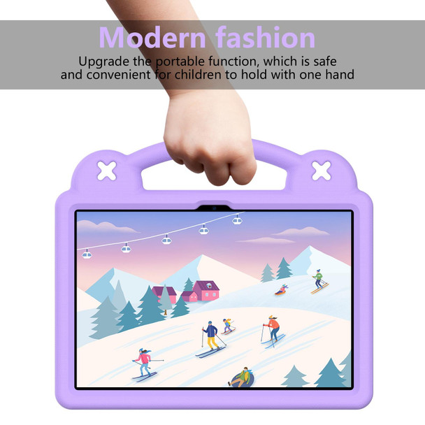 For Lenovo Tab M10 3rd Gen TB328FU / TB328XU 2022 10.1 Handle Kickstand Children EVA Shockproof Tablet Case(Light Purple)