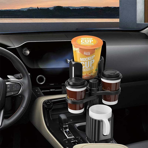 A07 Car Drink Water Cup Holder(Black)