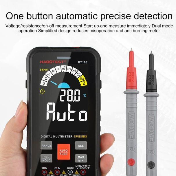 HABOTEST HT116 Large Screen Smart Automatic Digital Multimeter