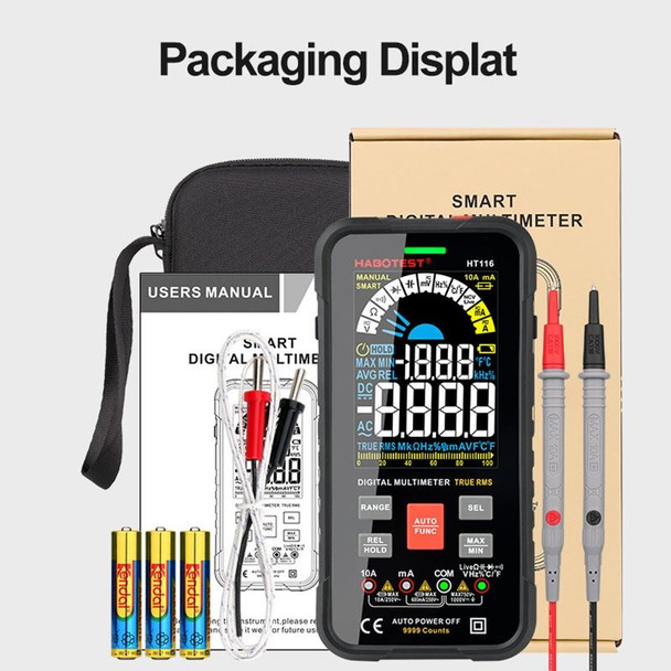 HABOTEST HT116 Large Screen Smart Automatic Digital Multimeter