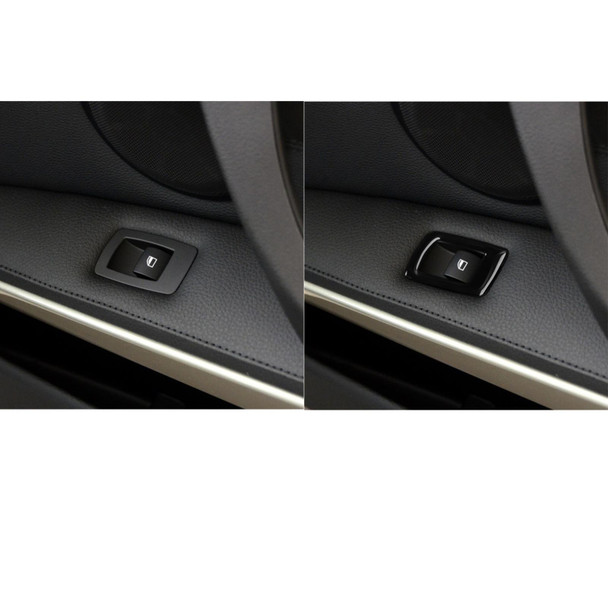 For BMW 3 Series E90/320i/325i 2005-2012 Car Left Drive Window Lifting Panel with Folding Key Decorative Sticker, Diameter: 35.8cm