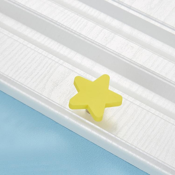 5 PCS Little Yellow Star Pattern Shockproof Modern Cartoon Children Drawer Cabinet Handle