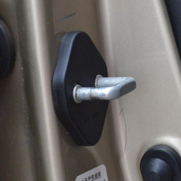 4 PCS Car Door Lock Buckle Decorated Rust Guard Protection Cover for Toyota Corolla VIOS Highlander YARiS L Corolla Ralink