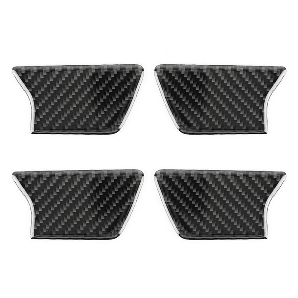 4 PCS Car Door Inner Handle Wrist Panel Carbon Fiber Decorative Sticker for Jeep Grand Cherokee