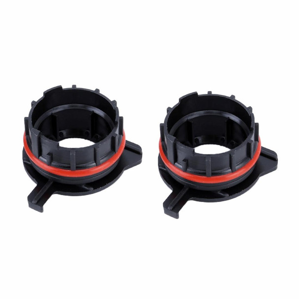 1 Pair TK-124 H7 LED Headlight Bulb Base Retainer Holder Adapter for BMW E39-1 / Benz SLK