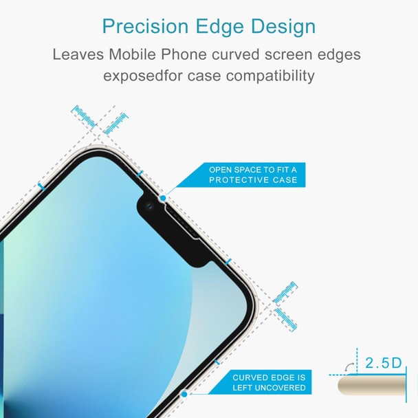 For iPhone 13 mini 2pcs 0.26mm 9H 2.5D Tempered Glass Screen Film with 2pcs Lens Protector