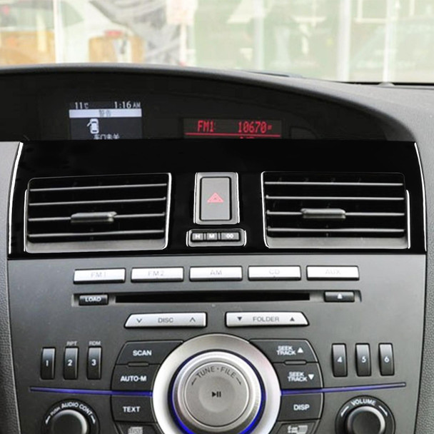 For Mazda 3 Axela 2010-2013 2 in 1 Car Central Vent Set B Decorative Sticker, Left Drive