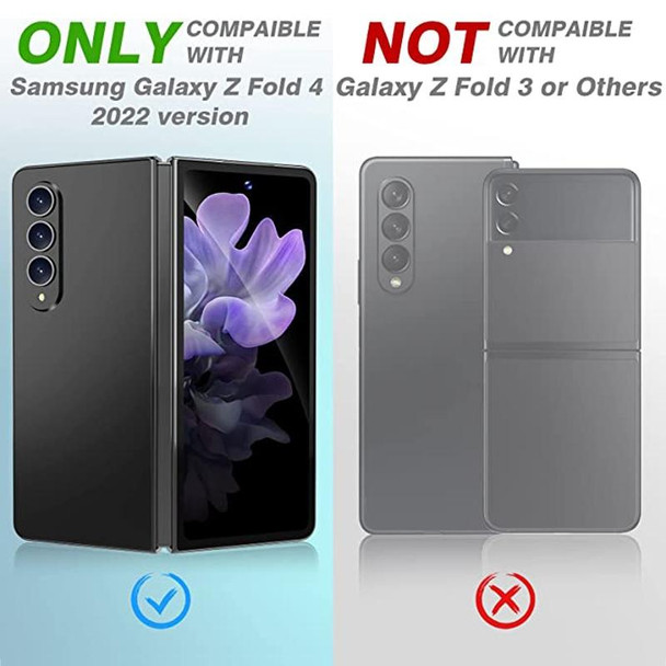 For Samsung Galaxy Z Fold4 5G Integrated Rear Camera Lens Tempered Glass Film(Black)