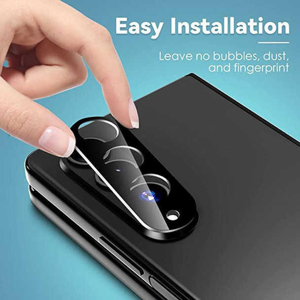 For Samsung Galaxy Z Fold4 5G Integrated Rear Camera Lens Tempered Glass Film(Black)