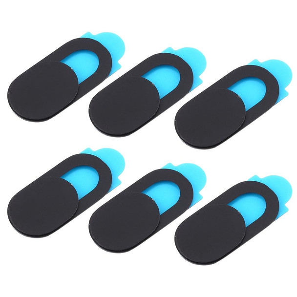 6 PCS Universal Ultra-thin Design WebCam Cover Camera Cover for Desktop, Laptop, Tablet, Phones(Black)