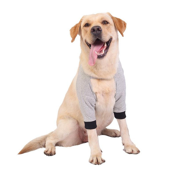 Pet Knee Pads Breathable Dog Elbow Brace Front Leg Brace, Size: S(Gray Black)