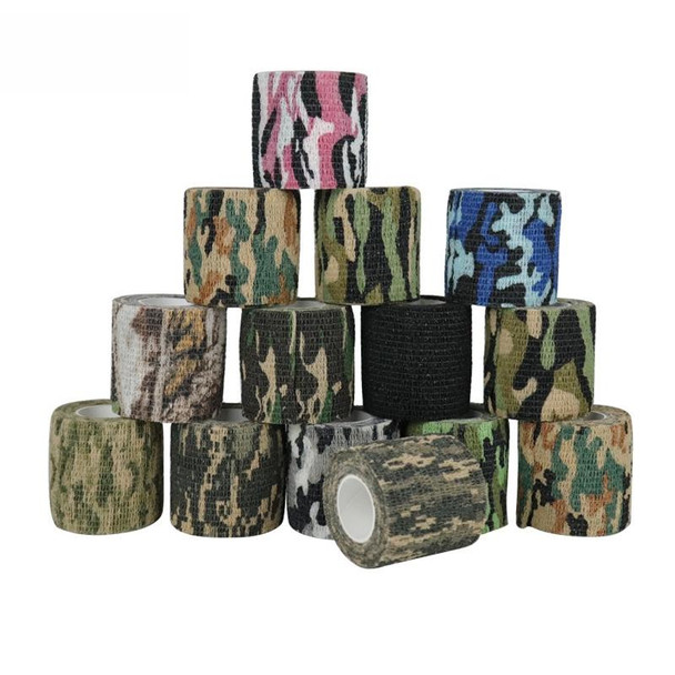 5pcs Self-adhesive Non-woven Outdoor Camouflage Tape Bandage 4.5m x 5cm(Desert Camouflage No. 2)