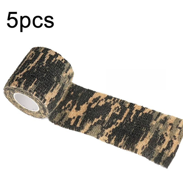 5pcs Self-adhesive Non-woven Outdoor Camouflage Tape Bandage 4.5m x 5cm(ACU Camouflage No. 8)