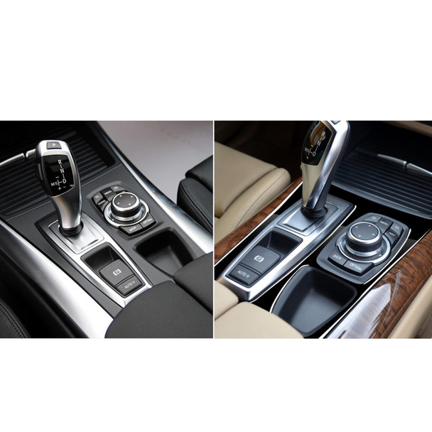 Car Left Drive Gear Panel US Version Decorative Sticker for BMW X5 E70 2008-2013 / X6 E71 2009-2014(Black)