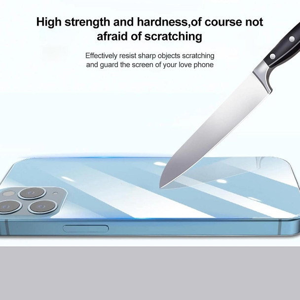 For iPhone 12 Pro 2pcs Front And 2pcs Back 9H 2.5D Tempered Glass Film Set