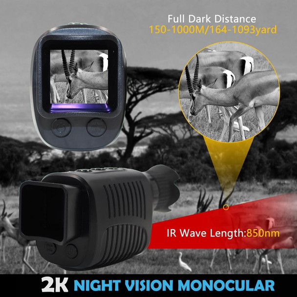 Video Pictures 5X HD 1080P Digital Night Visual Instrument Infrared Single Tube Binoculars+16G Memory