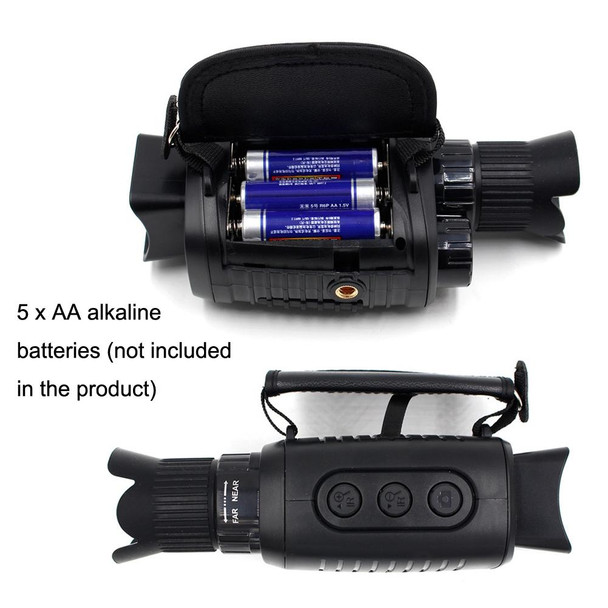 Video Pictures 5X HD 1080P Digital Night Visual Instrument Infrared Single Tube Binoculars+16G Memory