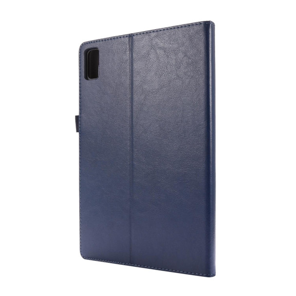 For Huawei Honor V6 / MatePad 10.4 inch Crazy Horse Texture Horizontal Flip Leatherette Case with 2-folding Holder & Card Slot(Dark Blue)