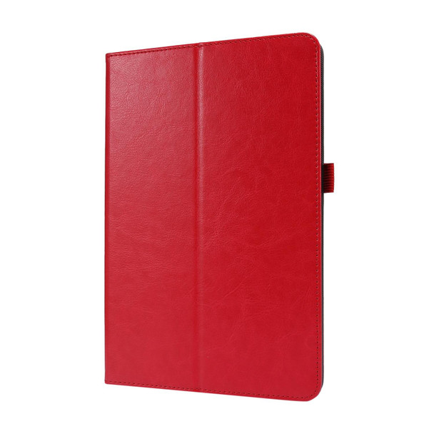 For Huawei Honor Pad X6 Crazy Horse Texture Horizontal Flip Leatherette Case with 2-folding Holder & Card Slot(Red)