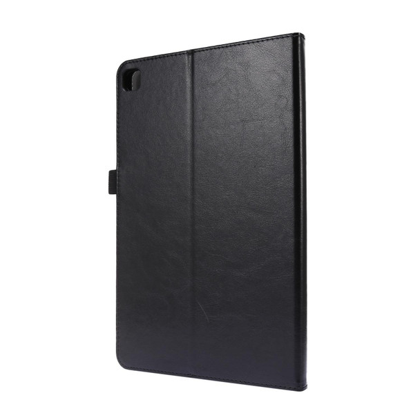 For Huawei Honor Pad X6 Crazy Horse Texture Horizontal Flip Leatherette Case with 2-folding Holder & Card Slot(Black)