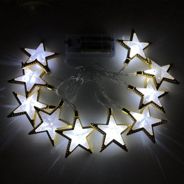 3m 20 Lights USB Model LED Star Moon Light String Eid Al-Adha Decorative Pendant(Star-White)