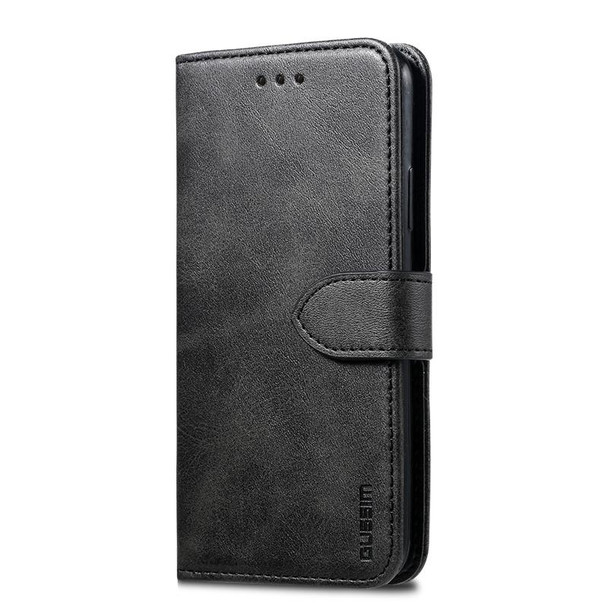 iPhone X / XS GUSSIM Magnetic Horizontal Flip Leather Case with Holder & Card Slots & & Wallet(Black)