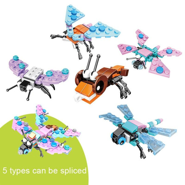 KY028 Flies CAYI Insect Small Particles Assembly Puzzle Building Block Toys