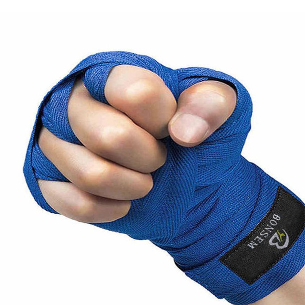 BONSEM Training Boxing Bandage for Adults, Size: 2.5m (Blue)