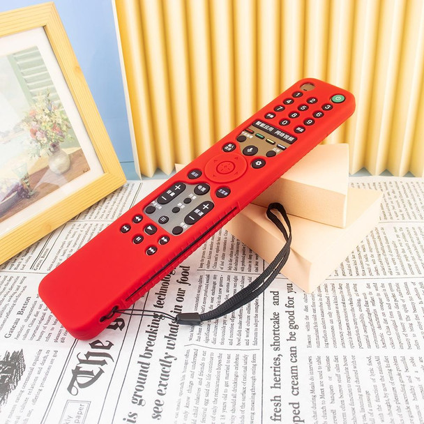 Y46 Remote Control Anti-Fall Silicone Protective Case For Sony RMF-TX600C/P/U/E 500U/E(Red)