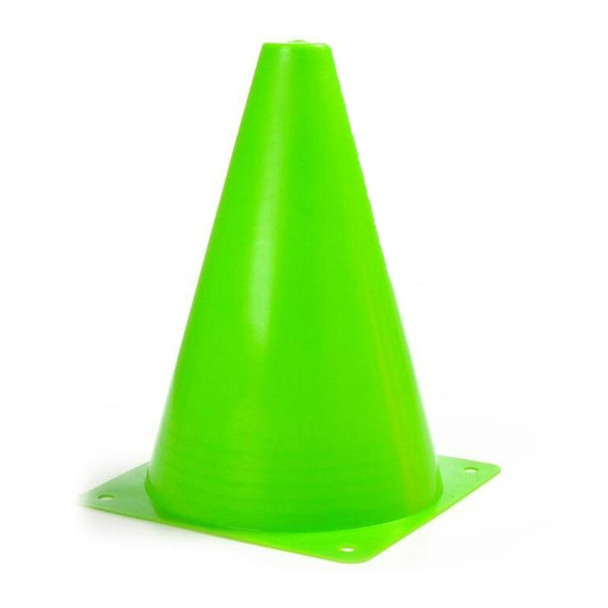 10 PCS Football Obstacle Sign Tube Thickening Road Block Cone without Hole, Size: 18 x 14cm(Green)