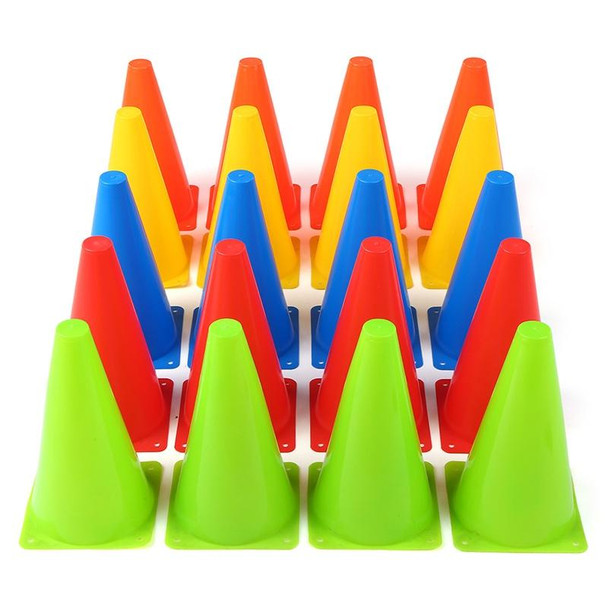 10 PCS Football Obstacle Sign Tube Thickening Road Block Cone without Hole, Size: 18 x 14cm(Green)