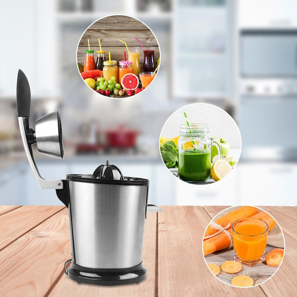 Stainless Steel Multifunctional Hand Press Juicer Orange Juice Machine Electric Juicer, EU Plug