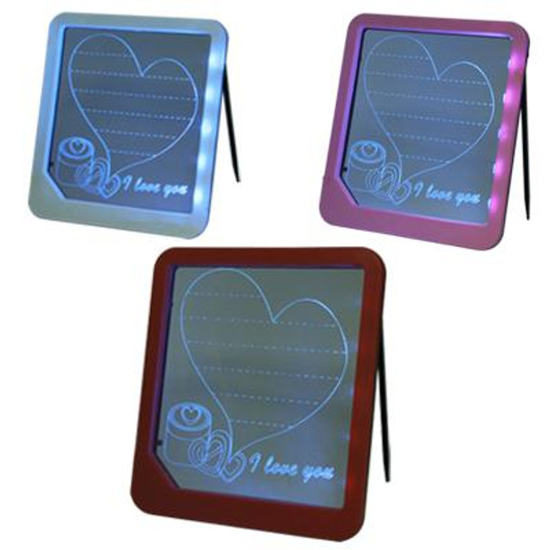 Writing Sign Display Light LED Message Board, Size: 225x200x22 mm (Random Color Delivery)