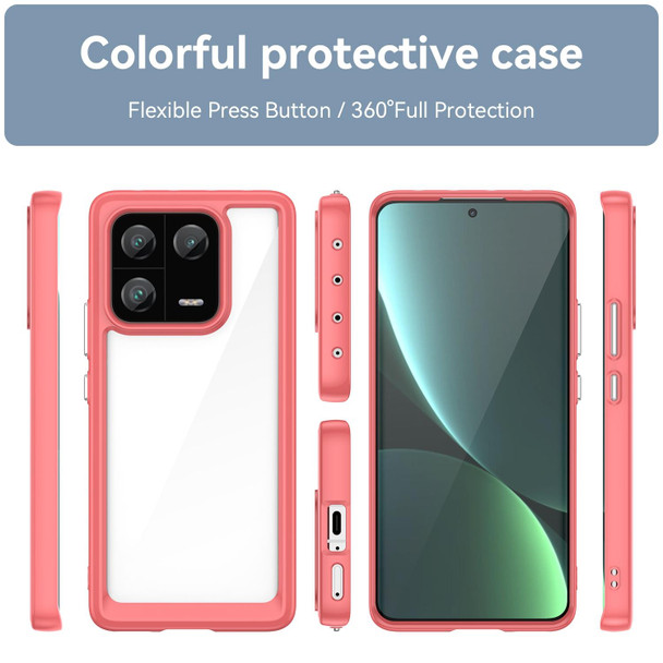 For Xiaomi 13 Pro Colorful Series Acrylic + TPU Phone Case(Red)