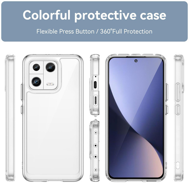 For Xiaomi 13 Colorful Series Acrylic + TPU Phone Case(Transparent)