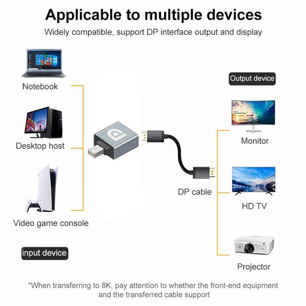 Display Port Female to Mini Display Port Male Adapter