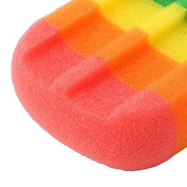 3 PCS Creative Ice Cream Shape Kitchen Sponge Wipe Stick Ice Sponge Brush Kitchen Dishwashing Sponge Scouring Pad(Yellow pink)